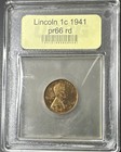 1941 LINCOLN CENT PROOF -- PR66 RD — photo 1