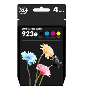 923e Encre avec chip 4-Pack pour HP 923 923e OfficeJet 8122e 8135e 8138e 8139e 8120