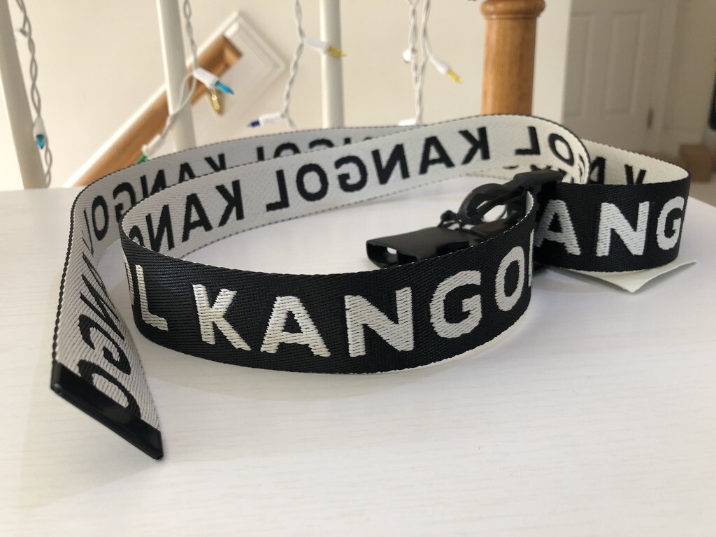 Kangol x H&M Black White Belt Adjustable Click Safety Clip  display picture 1
