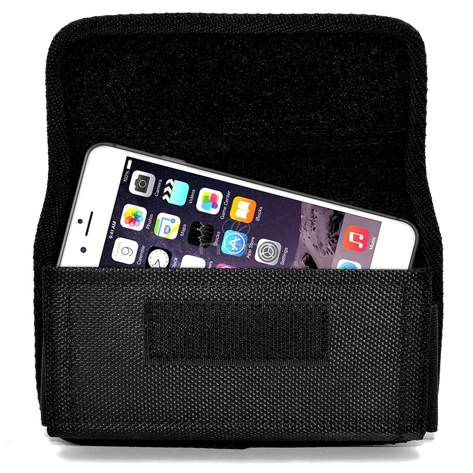 Heavy Duty Canvas Belt Case Pouch Holster with Clip/Loop 5.94 x 3.11 x 0.59 inch - Image 4 of 4