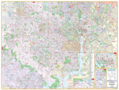 PROSERIES WALL MAP: NORTHERN VIRGINIA / WASHINGTON D.C. (R)