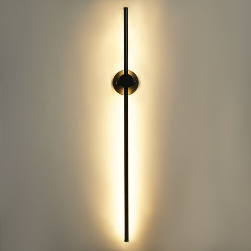 Modern Wall Light Long Led Wall Lamp Led Linear Wall Lamp Black Home Decor - Picture 3 of 24