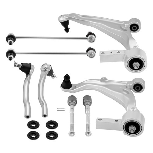 8pcs Front Lower Control Arms w/ Ball Joint Tie Rods Kit For Acura MDX