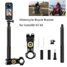 Motorcycle Bicycle Bracket Invisible Selfie Stick Action Cameras Accessories