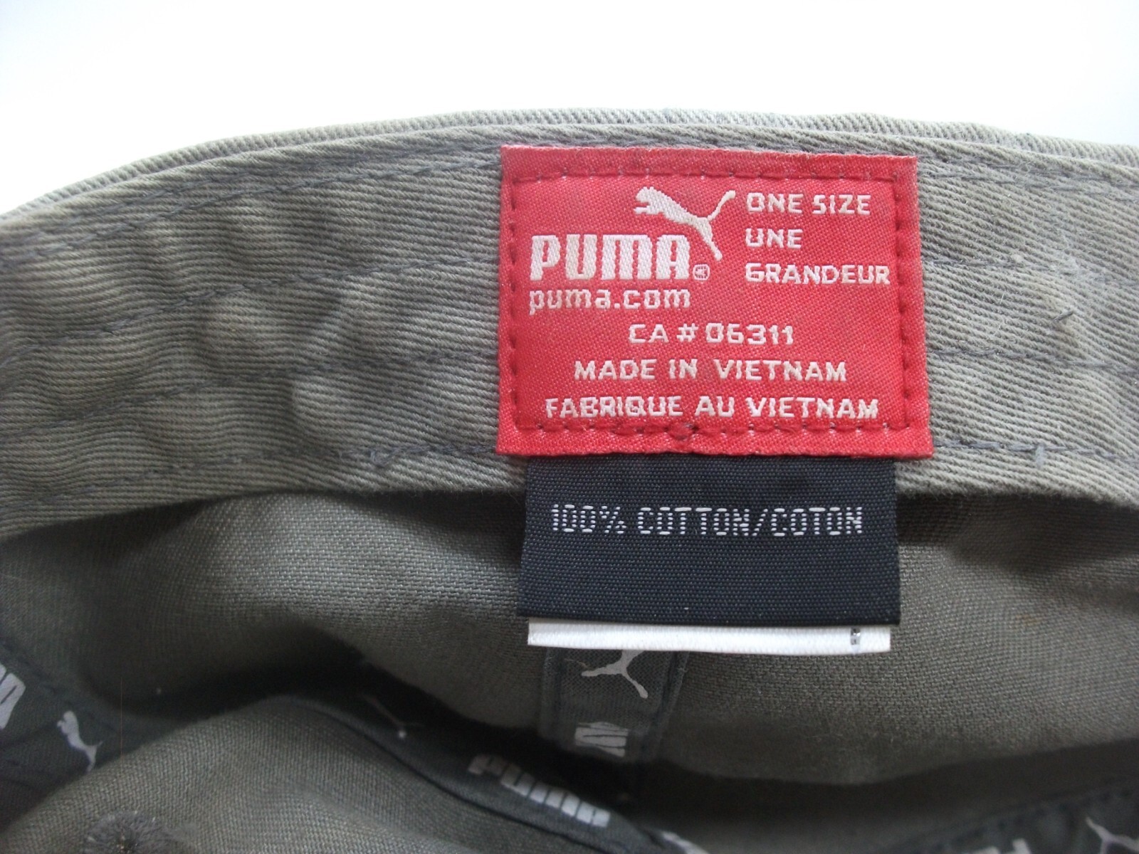 Puma Hat Greenish Gray Strapback Baseball Cap - image 15