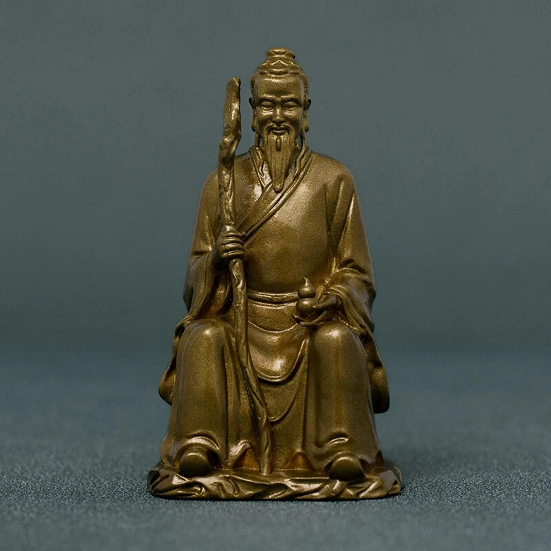 La Estatua del Sol Simiao, el Rey de la Medicina Buda de latón estilo chino decoración del hogar Foto 4 de 4