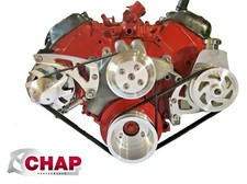 Big Block Chevy Serpentine Pulley Conversion Kit Alt Ps Lwp Bbc 396 427 454 3