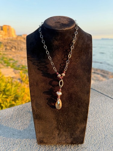 Collana In Argento 925 Goccia Boreale - Foto 5 di 14
