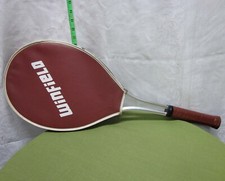 WINFIELD vtg racquet size 4 5/8 w/ cover 1980s lightweight aluminum Woolworth