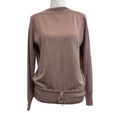 Givenchy Sport Mauve Rose Vintage Drawstring Pullover Sweater EU sz 38 US M 80s