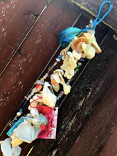 Handmade Seashell Wind Chime with Glass Beads