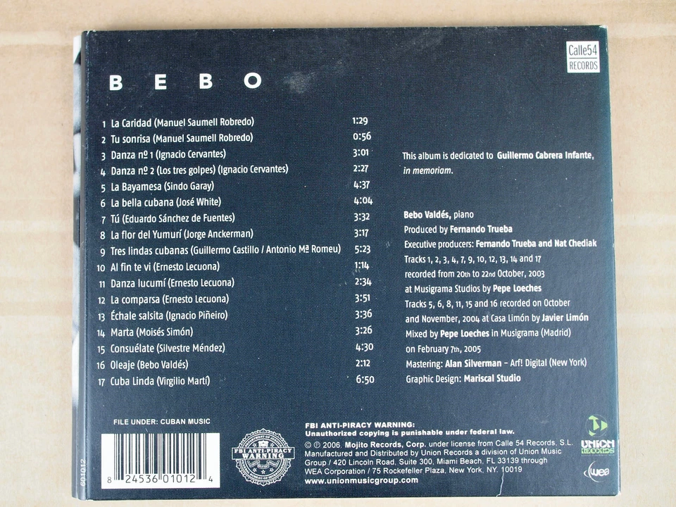 Bebo Valdés, Bebo, 2006 - Image 2 of 3