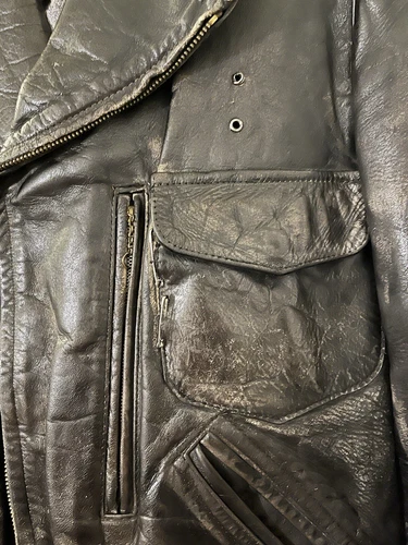 1940s California Sportwear Aviator Motorcycle Jacket - Escape From NY Jacket - Picture 7 of 20