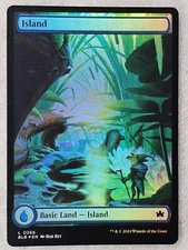 MTG Island (0266) FOIL - Bloomburrow (BLB) Magic Gathering Card LAND NM