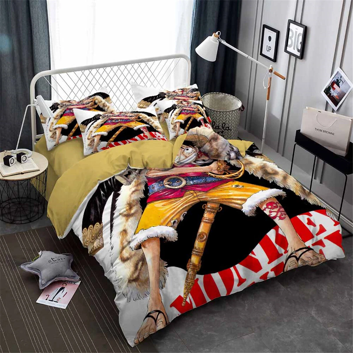 One Piece Luffy Bedding Set, Gift for Friends
