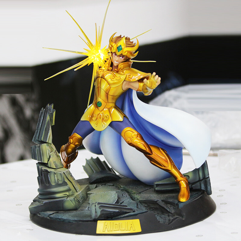 【匿名配送】Aioriaのグッズセット Saint Seiya Aioria Statue Garage Kit GK Leo Gold Saint Figure