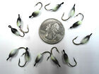 Jon's Ice Jigs Custom Painted Ladybug Style(12) Sz 8 Hook, Blk/White/Glow #Jij37
