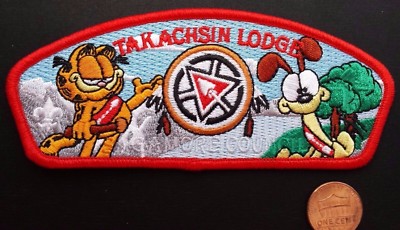 OA 100th TAKACHSIN LODGE 173 SAGAMORE 269 425 CENTENNIAL PATCH GARFIELD FLAP CSP