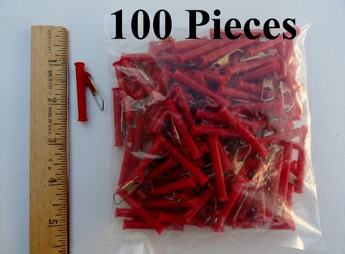 1.5" Length Big Sinker Slides Sliders Red - 100 Pieces