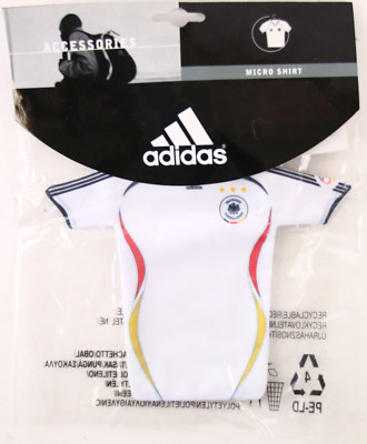 Adidas Deutschland Auto Mini Trikot Micro Saugnapf Nationalmannschaft NEU Weiß