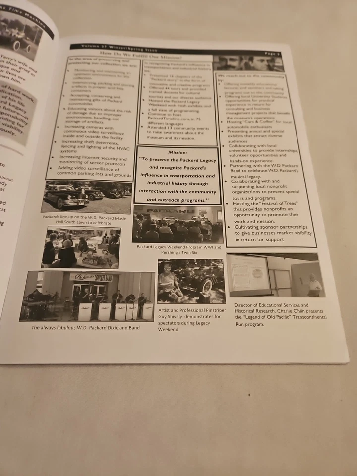 Boletín "Time Machine" de invierno/primavera 2019 - Museo Nacional Packard, Warren, Ohio Foto 2 de 4