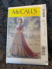 McCall's Angela Clayton Costume Pattern 18th Century Boned Robe Skirt 7826 New
