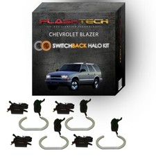 White Angel Eye LED Headlight Halo kit for 1998-2004 Chevrolet Blazer Headlights