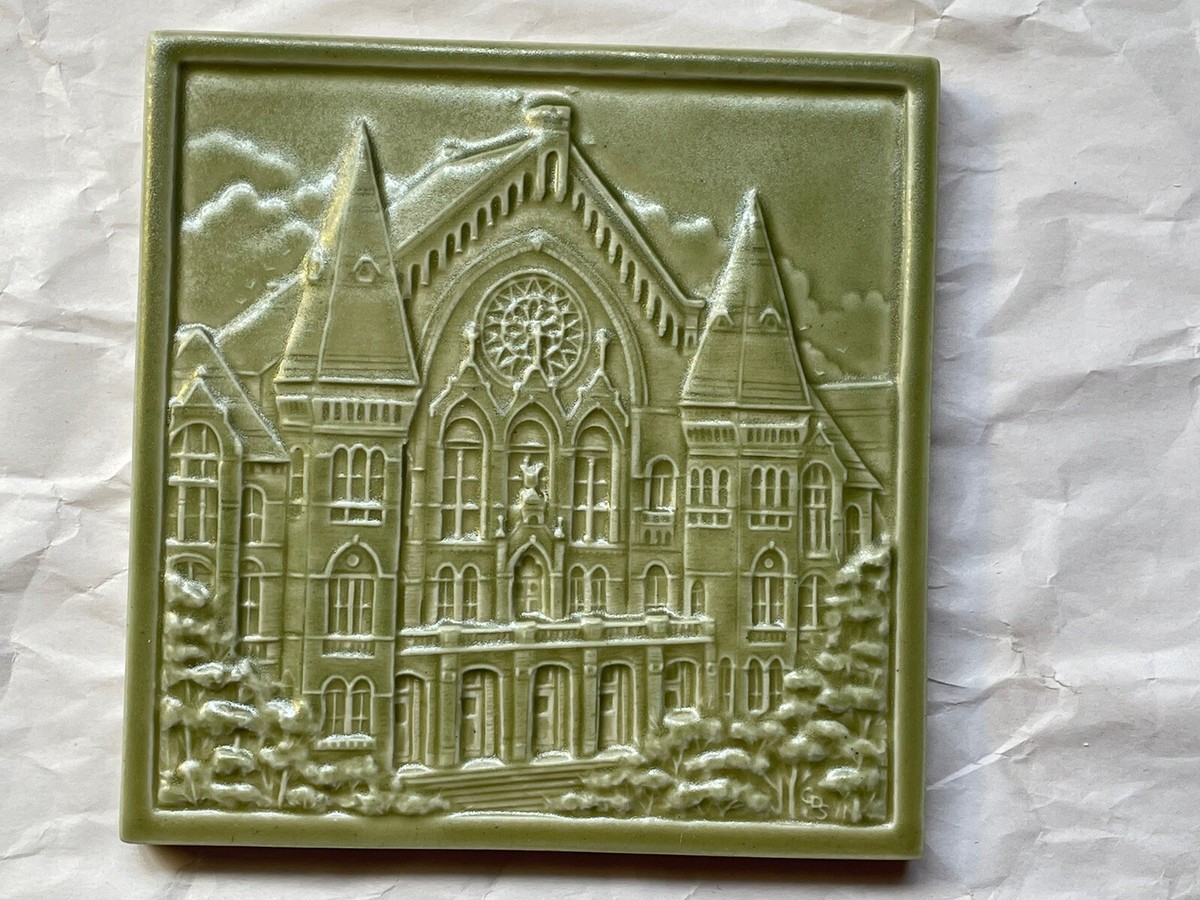 Rare) Rookwood Pottery Cincinnati Ohio Music Hall Tile W/Box Rare) Rookwood Pottery Cincinnati Ohio Music Hall Tile W/Box