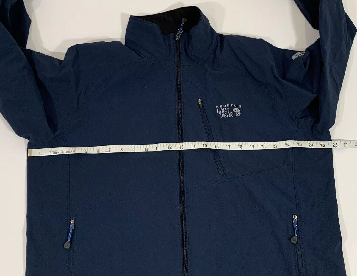 Mountain Hardwear Men's XL Softshell Jacket Blue Light Soft Mountain Hardwear Men's XL Softshell Jacket Blue Light Soft