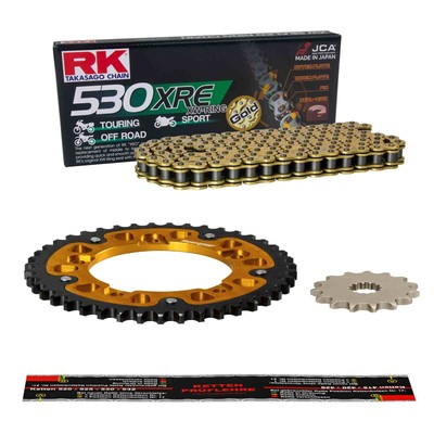 RK Kettensatz Kawasaki ZX9R Ninja (ZX900C) 98-99 EXTRA verstärkt gold STEALTH N