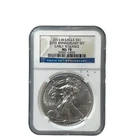 2011 W $1 American Silver Eagle 25TH Anniversary Set Early Releases NGC MS70