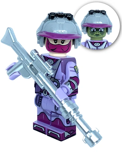 Zam Wesell custom minifigure (similar to star wars Lego sets 7133, sw0059)