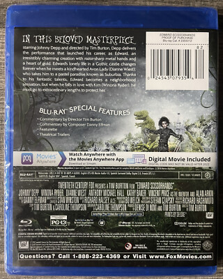 Edward Scissorhands Blu-Ray | eBay