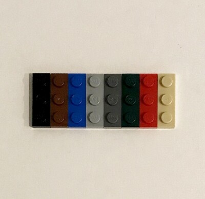 NEW LEGO PARTS 1x3 Dark Green Plates 3x1
