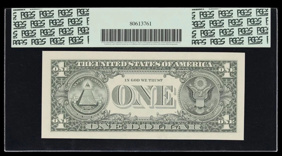 TRUE BINARY Serial Number 11000001 PCGS 64 PPQ UNCIRCULATED 2003 A $1 Dollar - Image 2 of 2