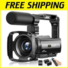 YouTube 8K Camera 88MP UHD Night Vision Touch Screen