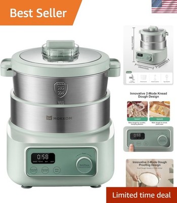 Compact Electric Dough Maker with Proofing Function & 2 Speeds for Perfect Dough