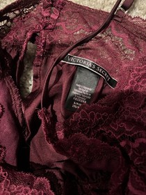 Lot of 5 Victoria Secret lace burgundy. pink Lingerie set bra and panty NWT Sz S