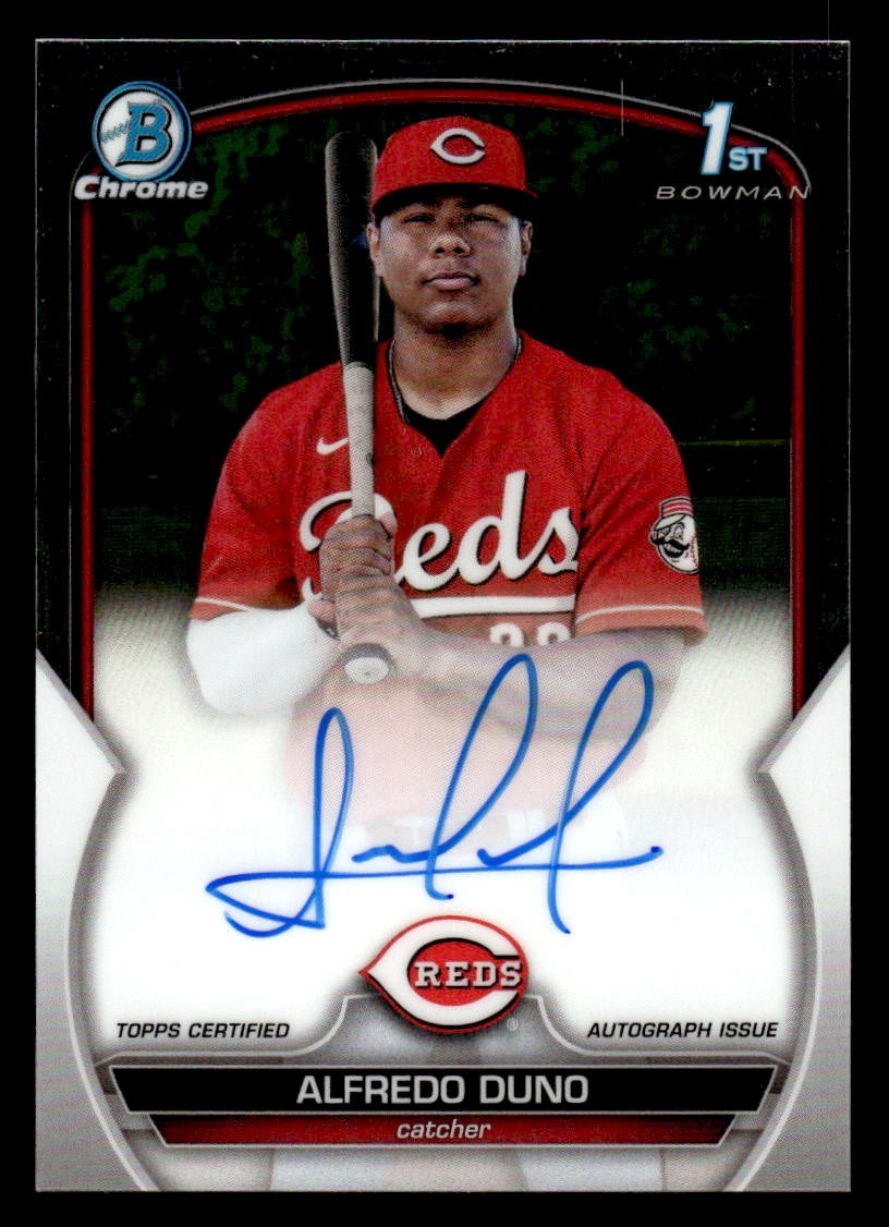 Alfredo Duno 2023 Bowman Chrome #CPA-ADU Prospect Autographs
