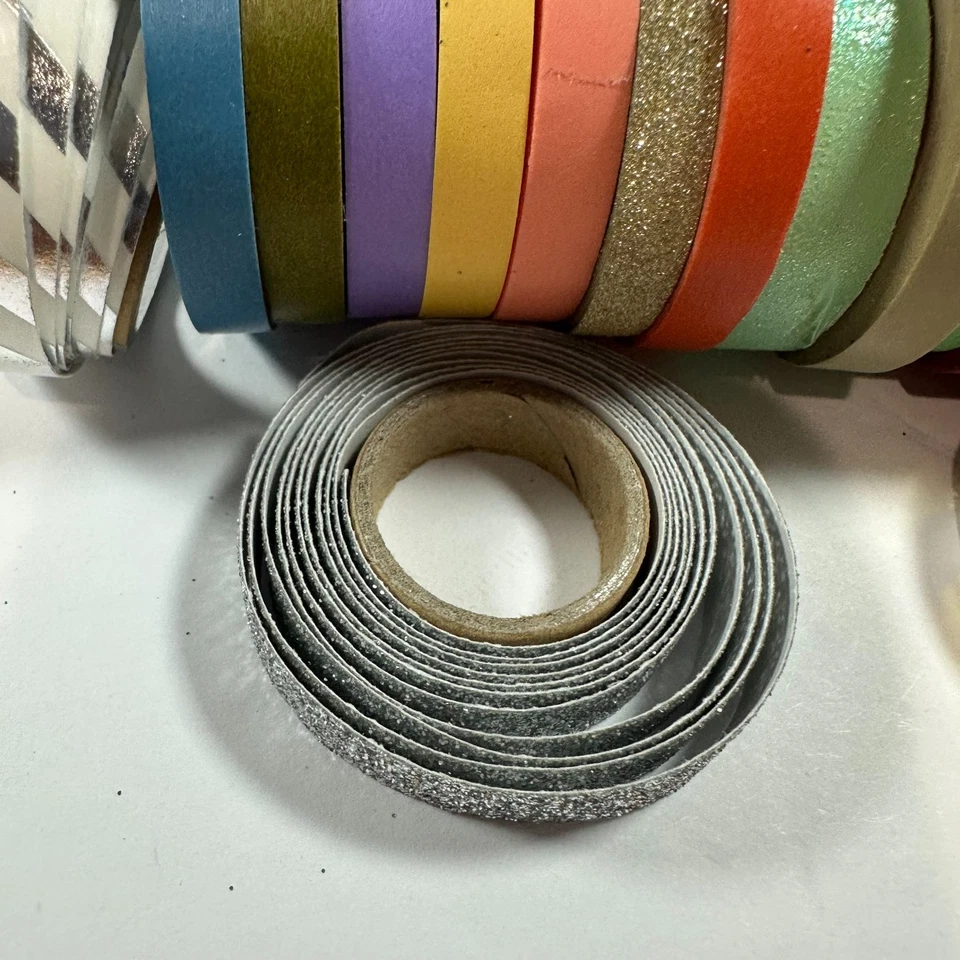 Washi Tape Lot Of 25 Rolls New And Partially Used - Image 4 of 4