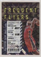 2020-21 Panini NBA Hoops Frequent Flyers Purple Explosion Zion Williamson #4 5l1