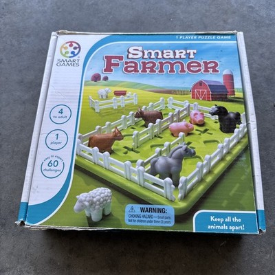 Smart Games Smart Farmer Puzzle Game 1 Player 60 Challenges Ages 4 to Adult