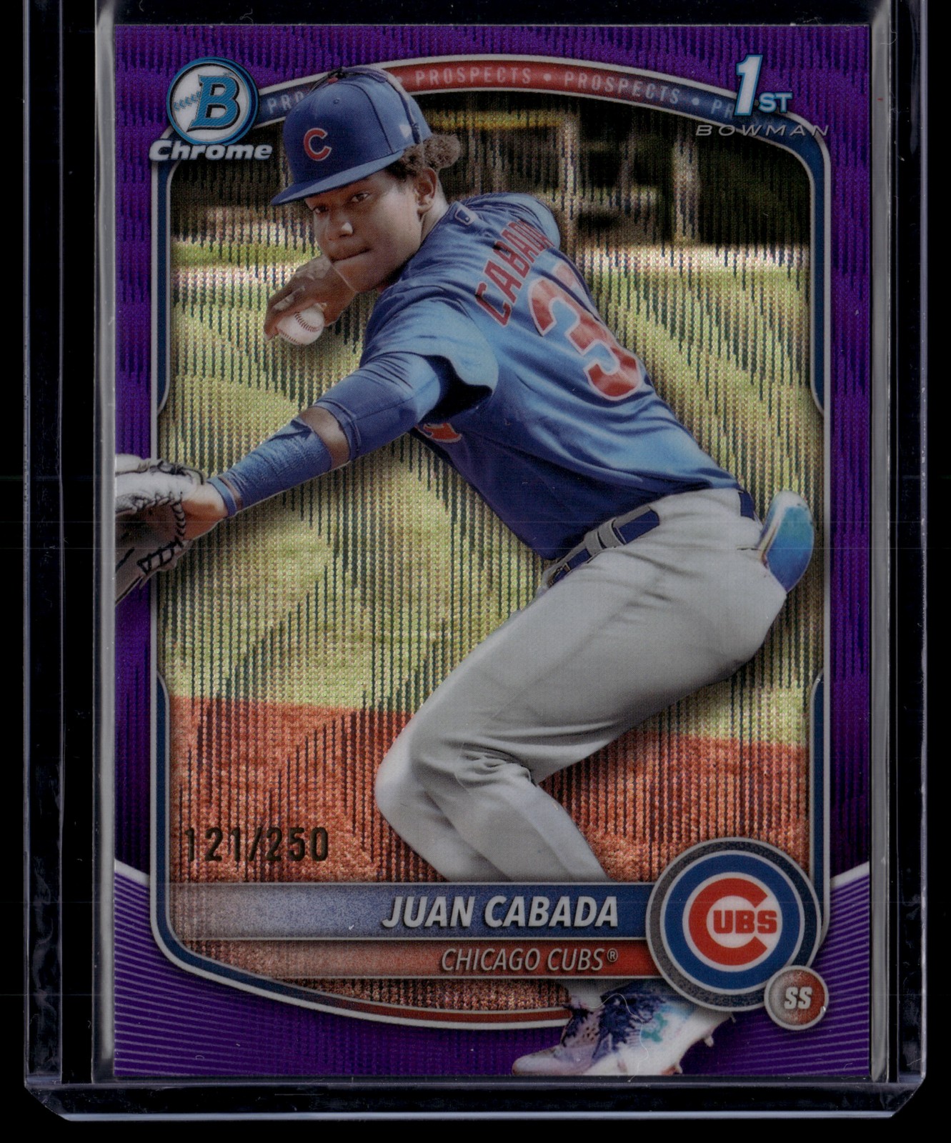 2025 Bowman Chrome #BCP-207 Juan Cabada Prospects Purple Wave #/250