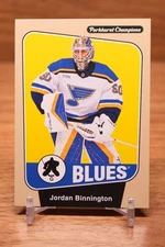 2024-25 Parkhurst Champions Base Beige #105 Jordan Binnington - St. Louis Blues