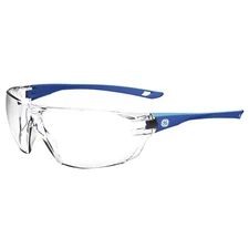 General Electric 03 Series Anti-Fog Impact-Resistant Safety Glasses Blue Frame