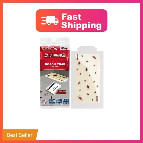 Catchmaster Roach Trap Glue Boards 10-Pk, Adhesive Bug Catcher, Scorpion, Spi... - product listing photo