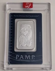 PAMP SUISSE 1 OUNCE LADY FORTUNA .999 FINE SILVER BAR ASSAY CARD & CASE SKU 269
