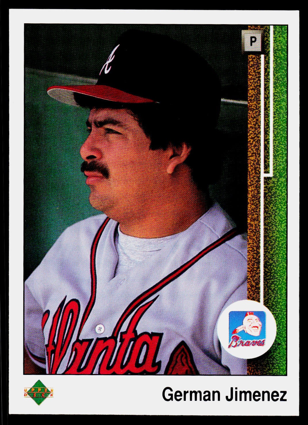 German Jimenez, 1989 Upper Deck, #113, Atlanta Braves, RC