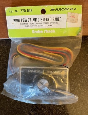 Archer #270-048 high power auto stereo fader switch (new in package) vintage