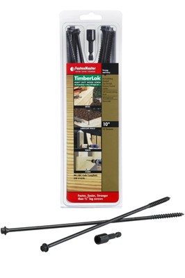 TimberLOK 10'' 10 Zoll 254 mm Struktur Holzschraube Schwerlast Terrassendielen (12er-Packung)